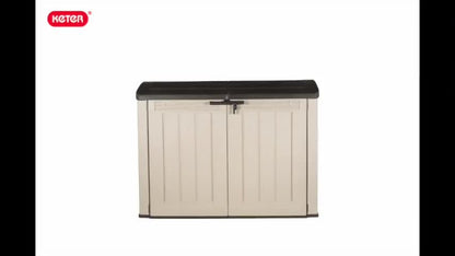 Keter Store It Out Ultra 2000L Garden Bike Shed -Beige/Green