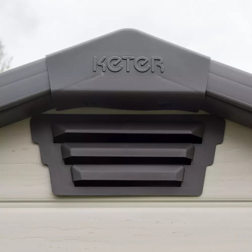 Keter Manor Apex Outdoor Garden Storage Shed 4 x 3ft - Brown