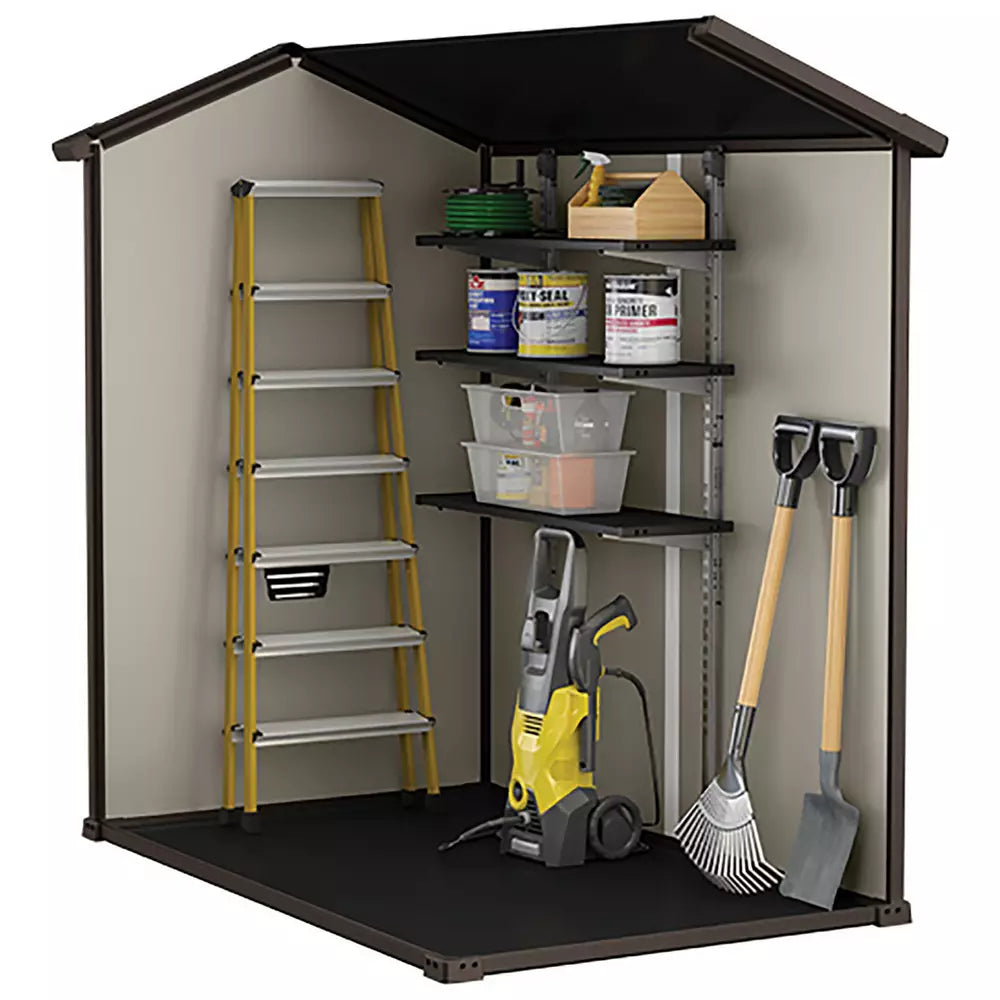 Keter Manor Apex Outdoor Garden Storage Shed 4 x 6ft - Brown