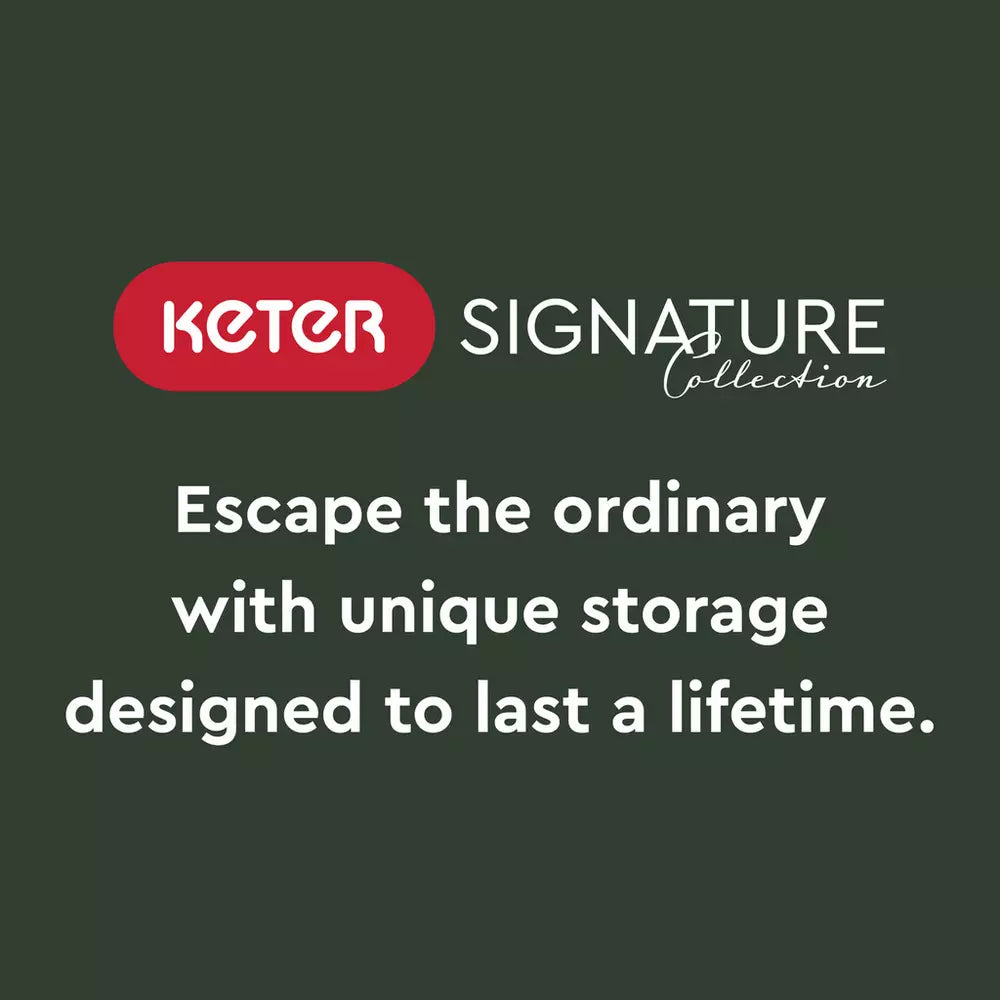 Keter Signature 2020L Horizontal Garden Storage Shed - Oak