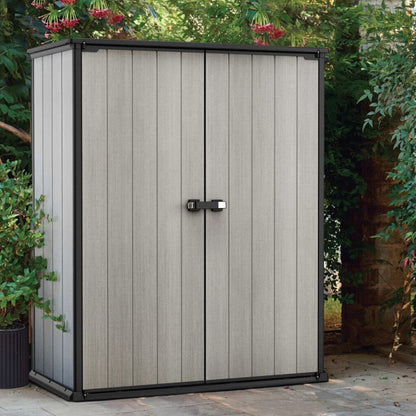 Keter Garden Storage Cabinet Grey Outdoor Furniture Shed Organiser Chest Box