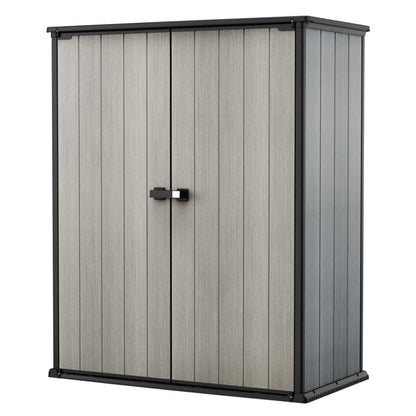 Keter Garden Storage Cabinet Grey Outdoor Furniture Shed Organiser Chest Box
