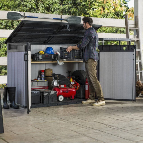 Keter Garden Storage Shed Grande Store 2020L Outdoor Tool Cabinet Box Cabin