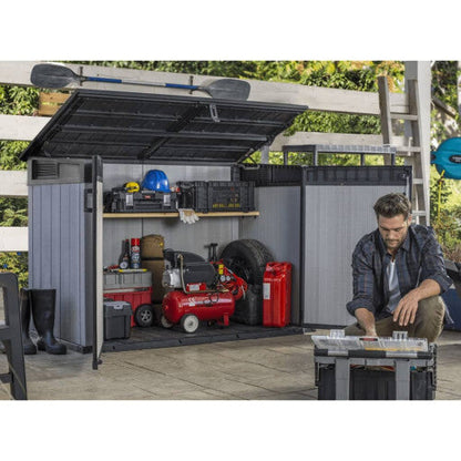 Keter Garden Storage Shed Grande Store 2020L Outdoor Tool Cabinet Box Cabin